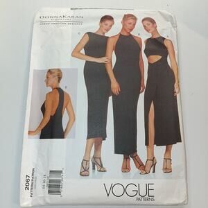 Donna Karan Signature Vintage Vogue 2067 Sewing Pattern 14-16-18